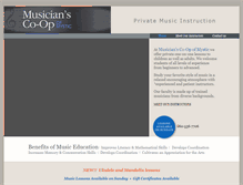 Tablet Screenshot of musicianscoopmystic.com